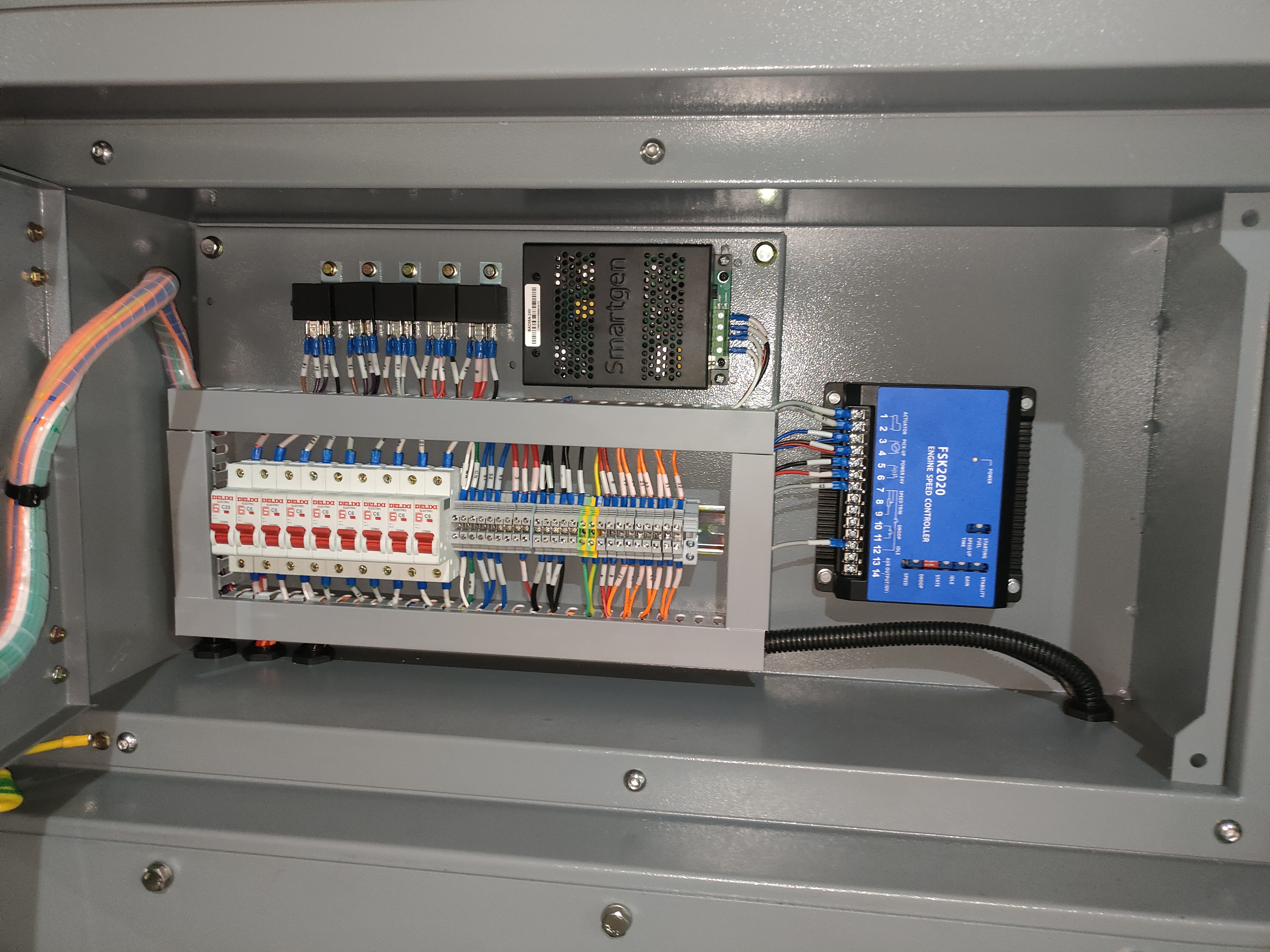 Panneau de commande du groupe électrogène