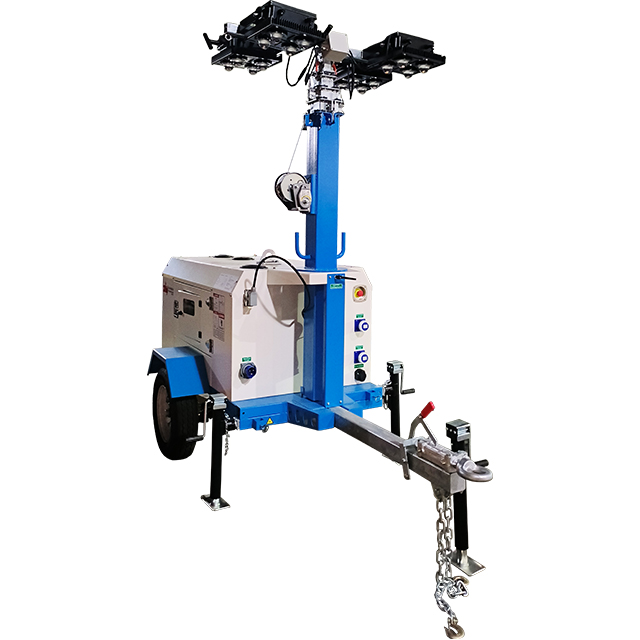 Tour d'éclairage LED DLT-10000 6x500W par moteur diesel Kohler KDW1003